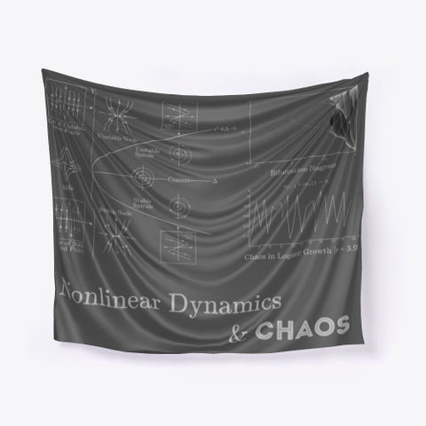 Nonlinear Dynamics & Chaos, Dark Grey Wall Tapestry