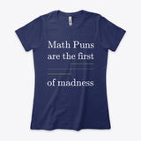 Math Puns are the first sgn(madness), Women's Boyfriend Tee