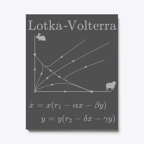 Lotka-Volterra Competitive Model, Canvas Print