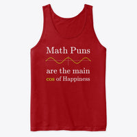 Math Puns are the main cos of Happiness, Premium Tank Top