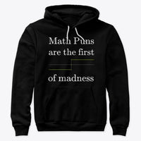 Math Puns are the first sgn(madness), Premium Pullover Hoodie