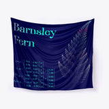 Barnsley Fern Fractal Green, Wall Tapestry