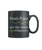 Math Puns are the main cos of Happiness - Right Handed Mug
